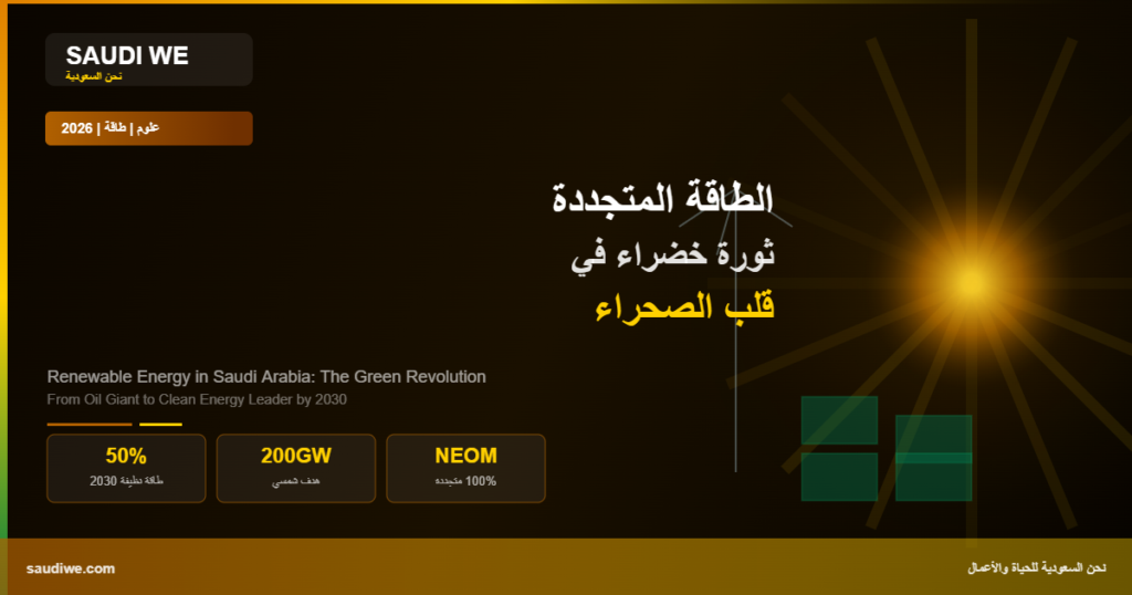 الطاقة المتجددة في السعودية 2026