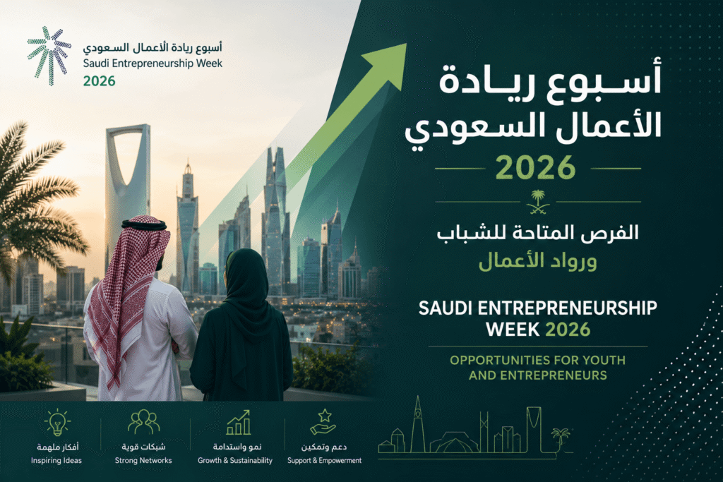 أسبوع ريادة الأعمال السعودي 2026: أهم الفرص والفعاليات وبرامج الدعم للشباب ورواد الأعمال