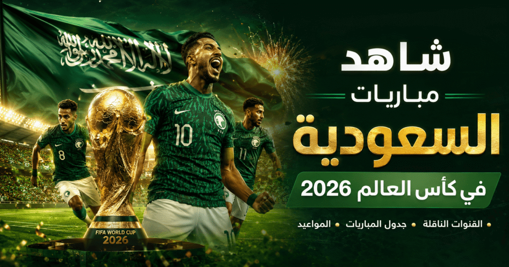 شاهد مباريات السعودية الآن في كأس العالم 2026 – على أي قناة تُبث؟!