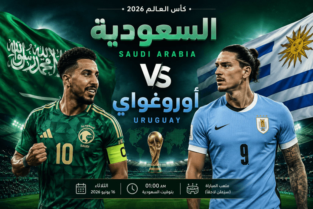 السعودية ضد أوروغواي Saudi Arabia VS Uruguay