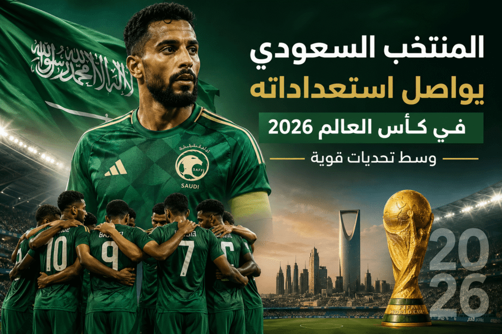 المنتخب السعودي يواصل استعداداته في كأس العالم 2026 وسط تحديات قوية