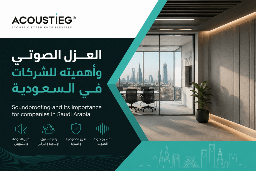 العزل الصوتي وأهميته للشركات في المملكة العربية السعودية