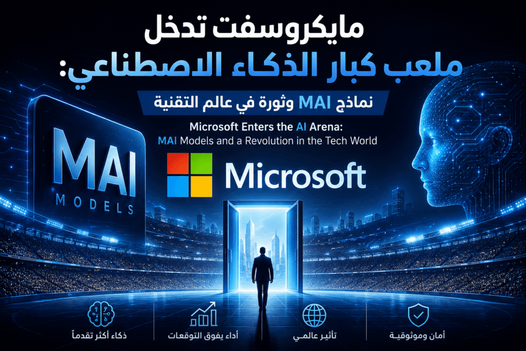 مايكروسفت تدخل ملعب كبار الذكاء الاصطناعي: نماذج MAI وثورة في عالم التقنية Microsoft Enters the AI Arena: MAI Models and a Revolution in the Tech World