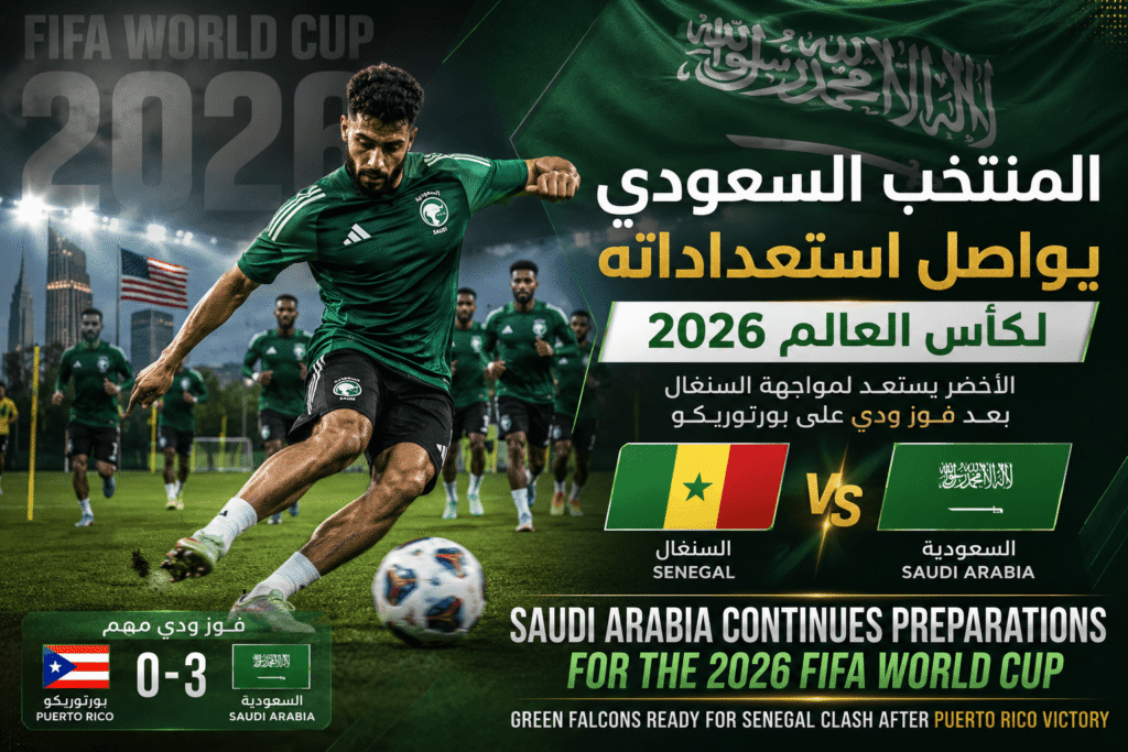 المنتخب السعودي يواصل استعداداته لكأس العالم 2026