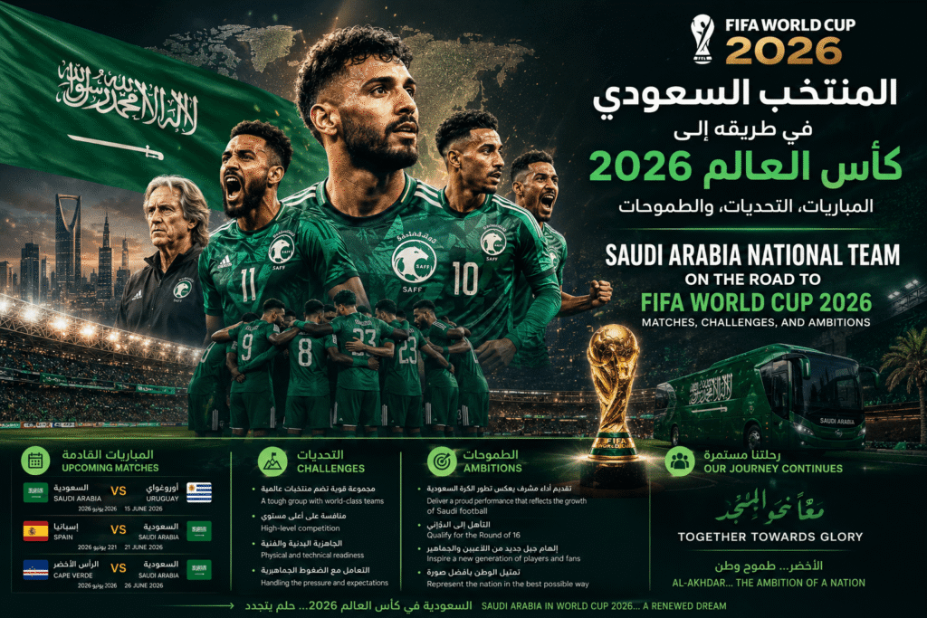 المنتخب السعودي في طريقه إلى كأس العالم 2026