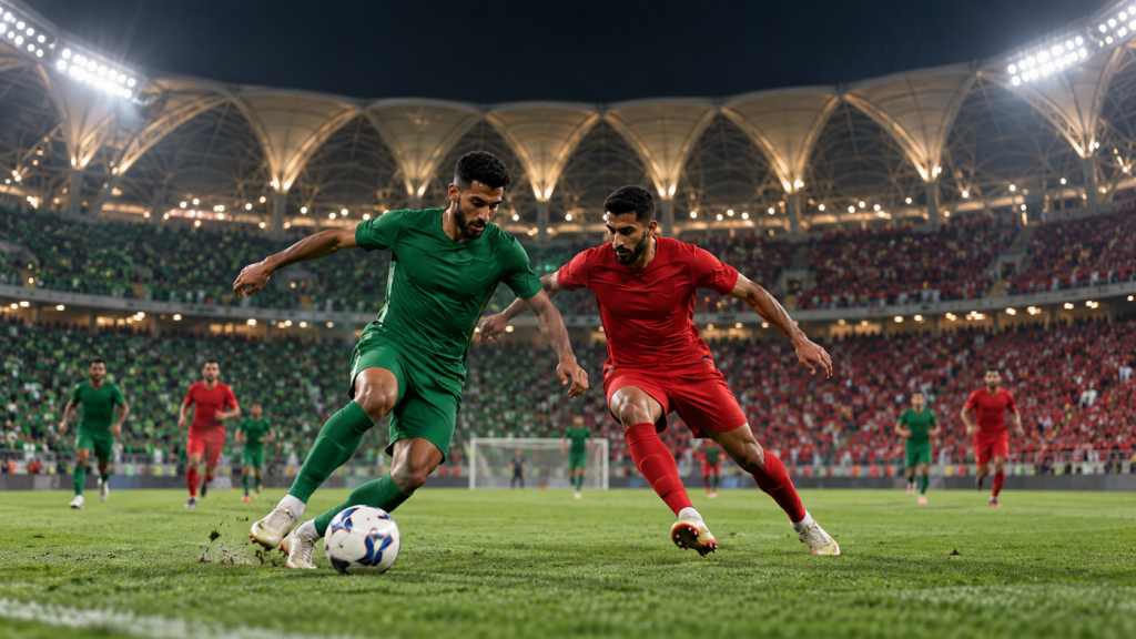 Saudi Arabia vs Oman in Arabian Gulf Cup 27