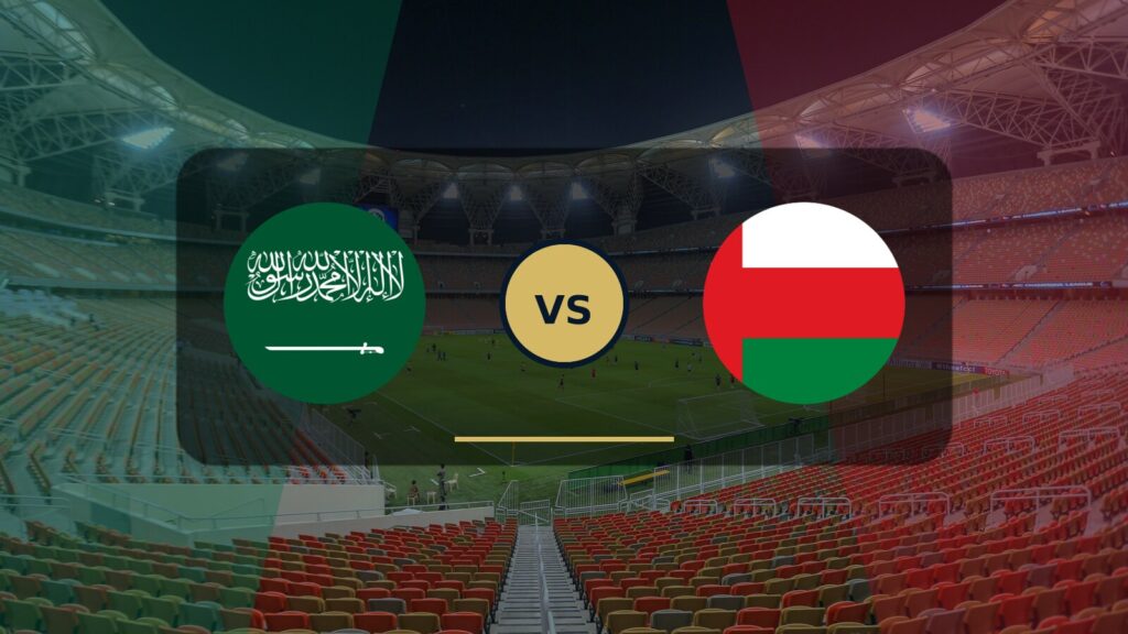 Saudi Arabia vs Oman in Arabian Gulf Cup 27 at Alinma Stadium
